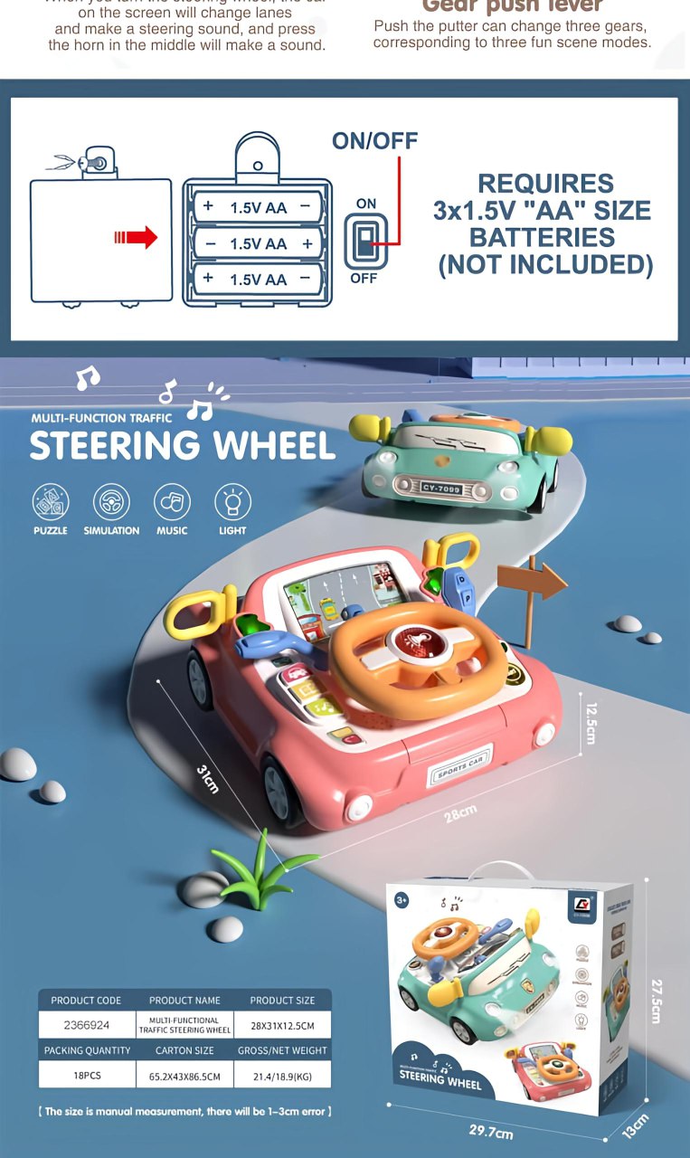 Stimulating Baby Steering Wheel car