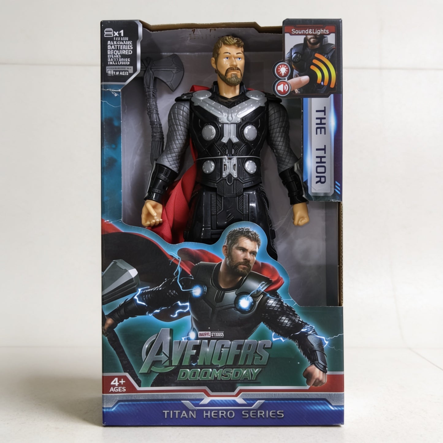 Avengers Titan Hero Series Action Figure – Interactive Sound & Light Toy (12-Inch / 30cm)