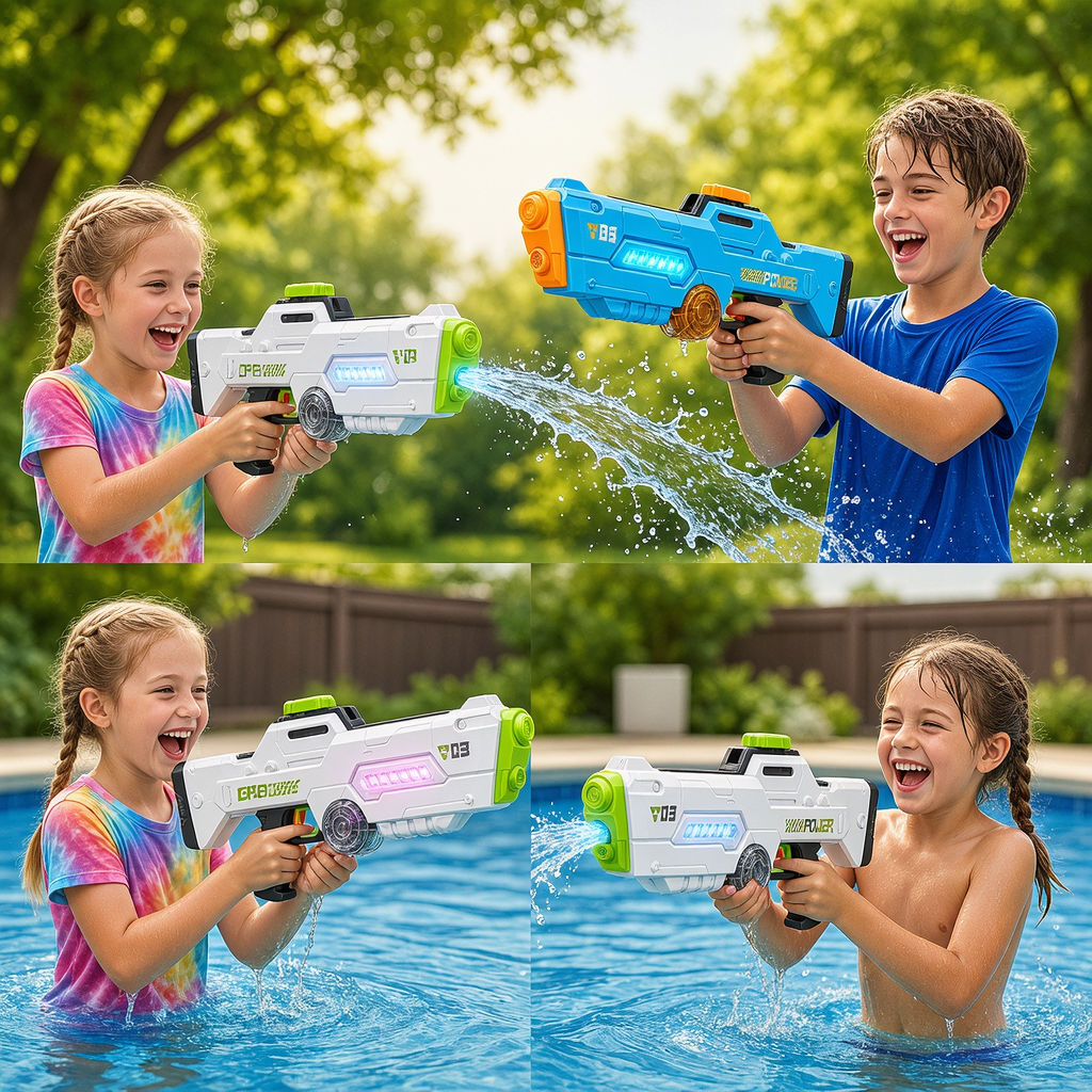 LUMO Electric Water Gun – Rainbow LED Light Series