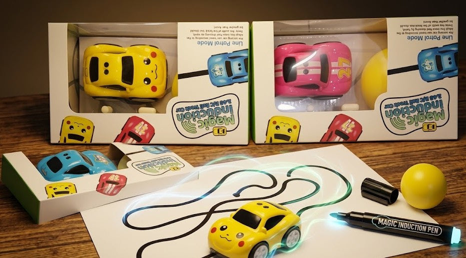 Magic Induction RC Intelligent Sensor Car – 2.4GHz Remote Control Mini Car with Smart Music & LED Lighting, Line Sensing Infrared Following Car