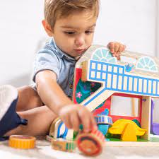 Wooden House Play Set