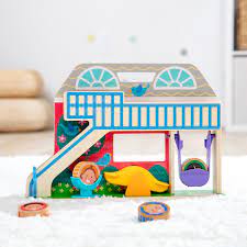 Wooden House Play Set