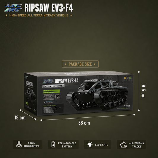 JJRC Ripsaw EV3-F4 – High-Speed All Terrain RC Track Vehicle