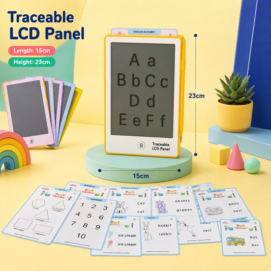 Accura Traceable LCD Panel – 8.2" Writing & Learning Tablet with 10 Cards