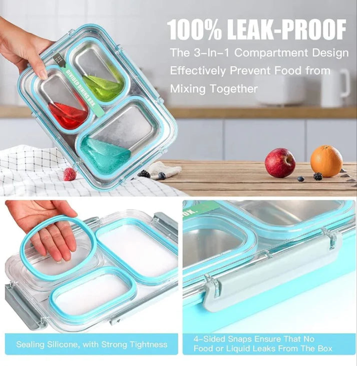 3 Grid Spill Proof Lunchbox