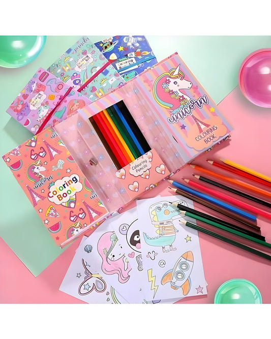 Foldable Colouring Books with Scratch Pads| Activity Book