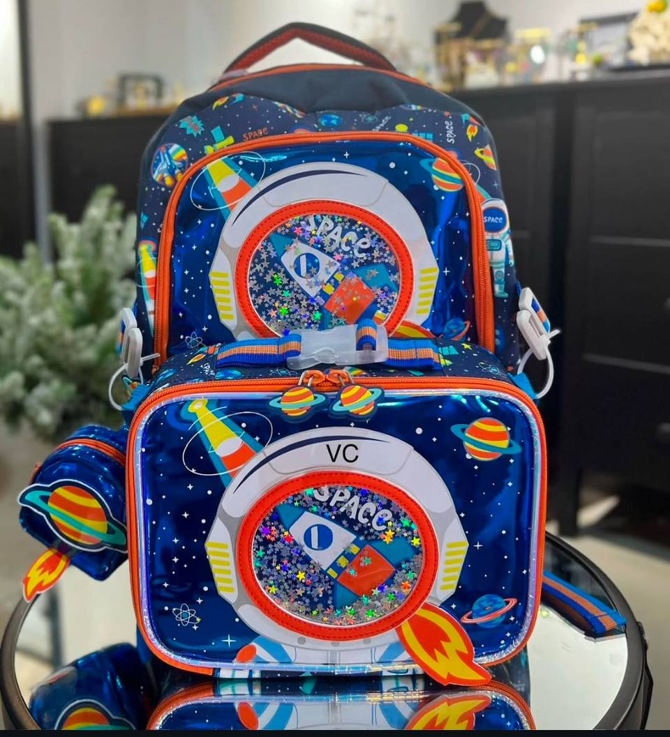 Vest School Bag Set