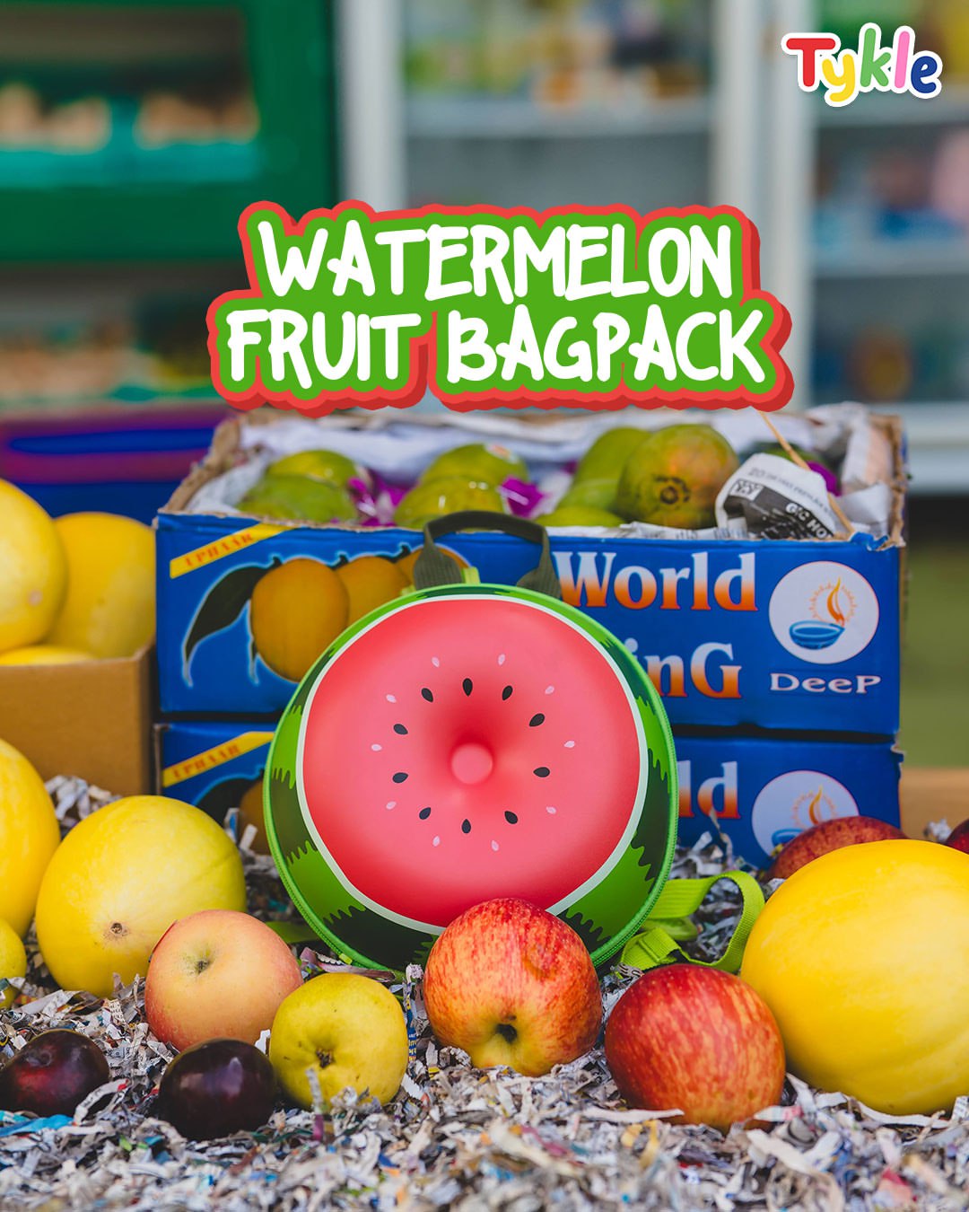 Tykle|3D Watermelon Design Backpack