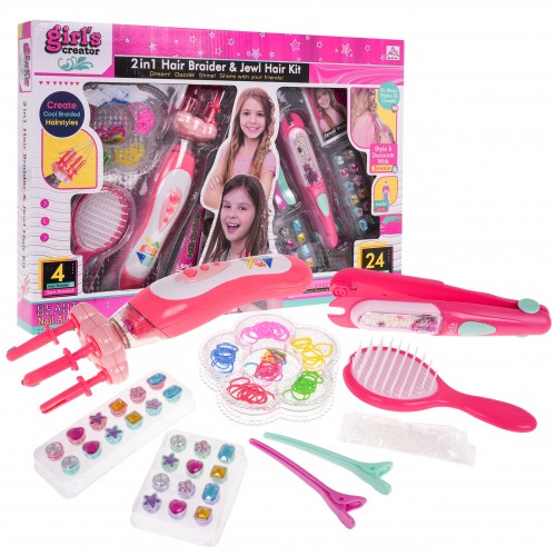 2 in 1 Hair Braider and Jewel Kit