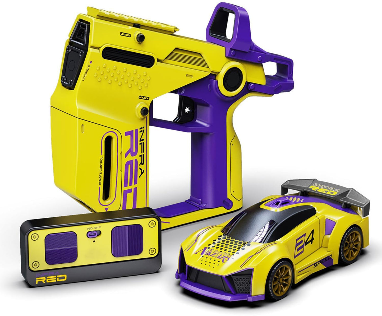 Infrared Battle RC Car Toy with Dual Remotes | Shoot & Knock-Down Action Game | Time-Bound Dodge & Shoot Knock-Down Game | Interactive Racing & Target Toy for Kids