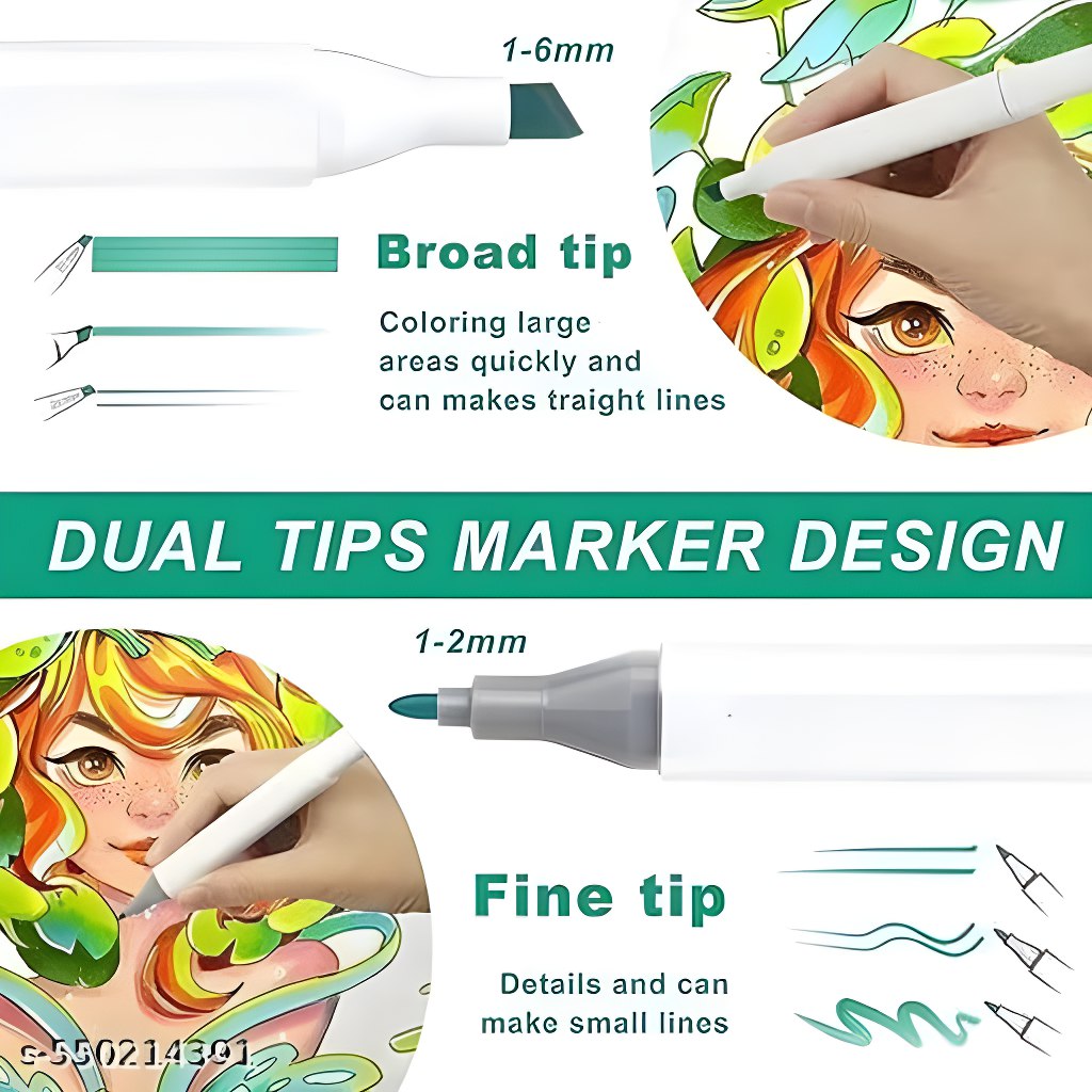 Double Head Marker 12pcs Set