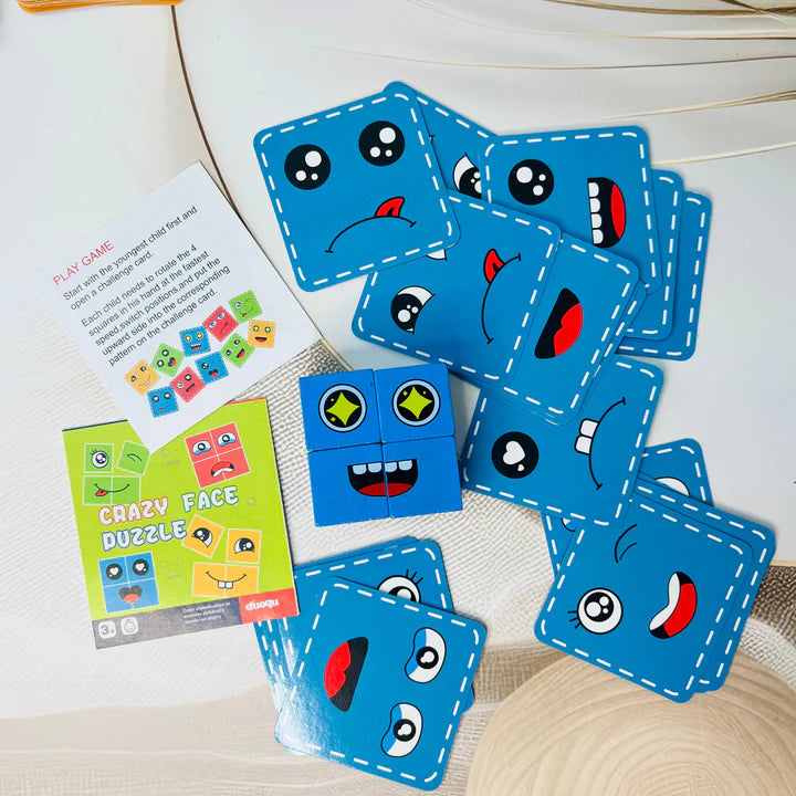 Crazy Face Puzzle Game