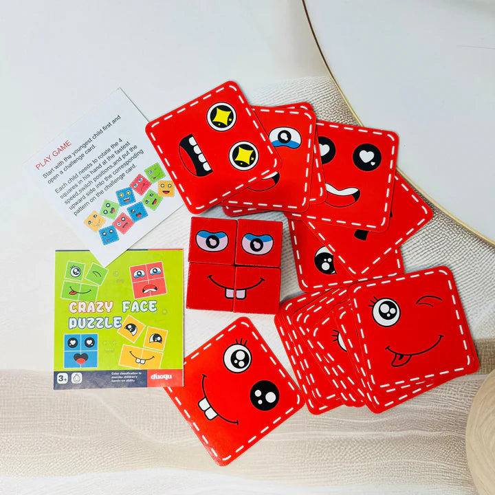 Crazy Face Puzzle Game