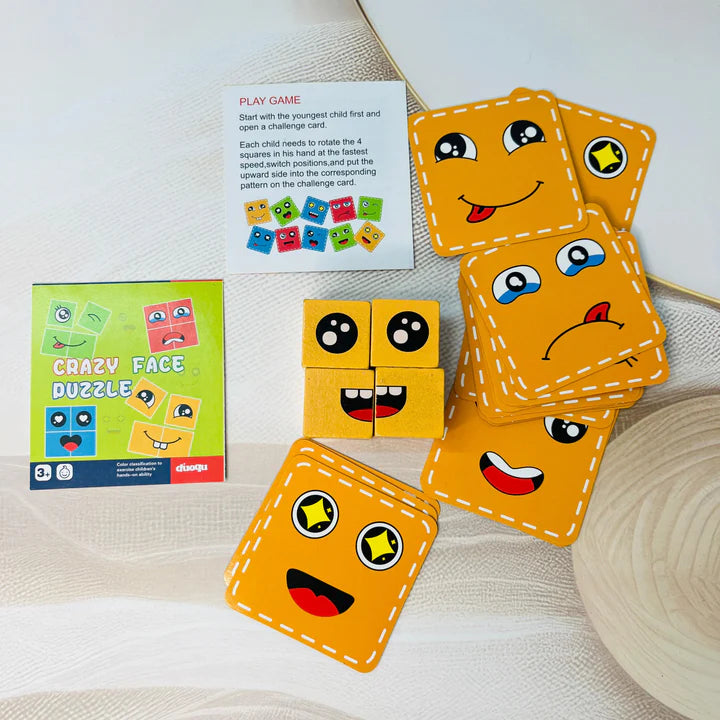 Crazy Face Puzzle Game