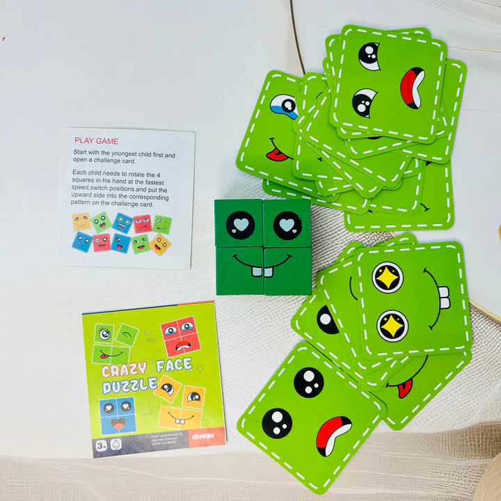 Crazy Face Puzzle Game